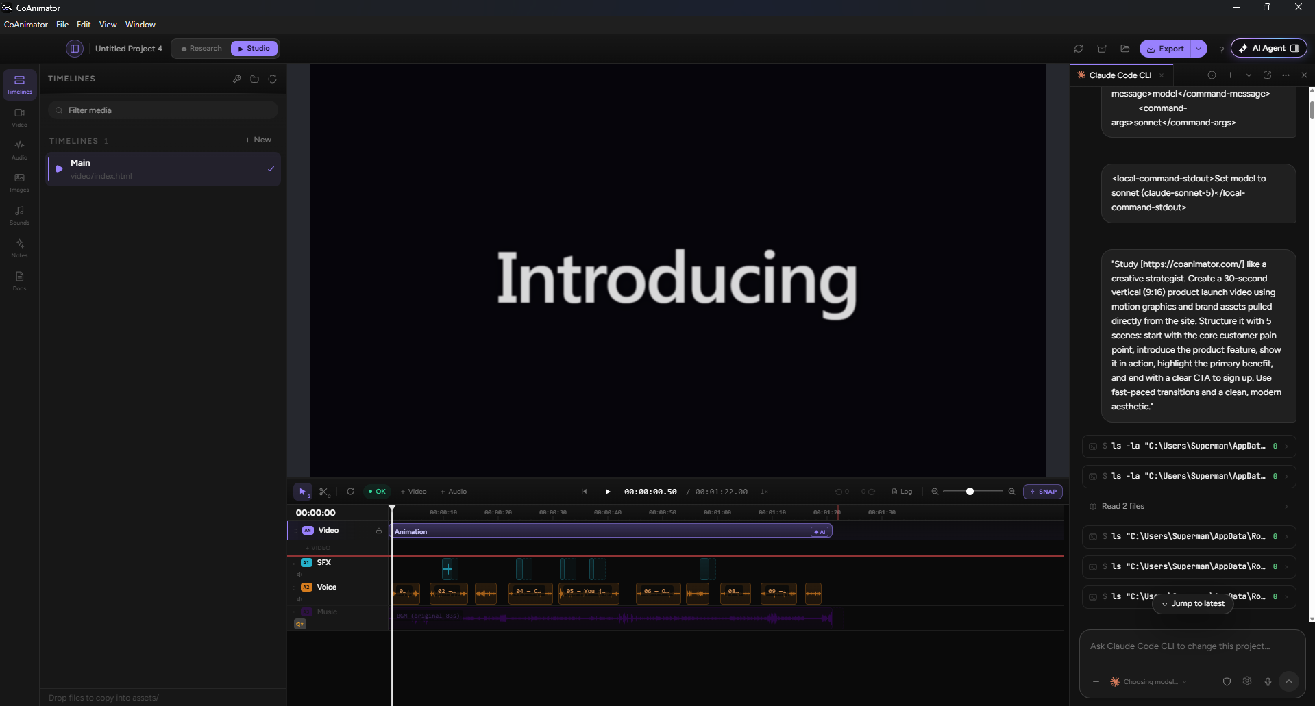Step 2: Ask for the script before you ask for scenes in CoAnimator