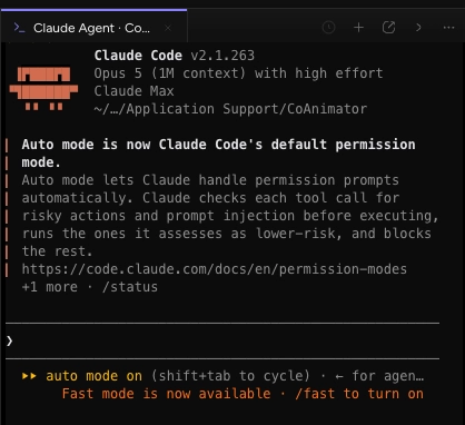 Run Claude Code Inside CoAnimator in CoAnimator