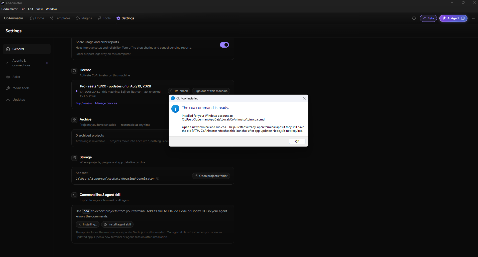 Setup is two installs and one pasted section in CoAnimator